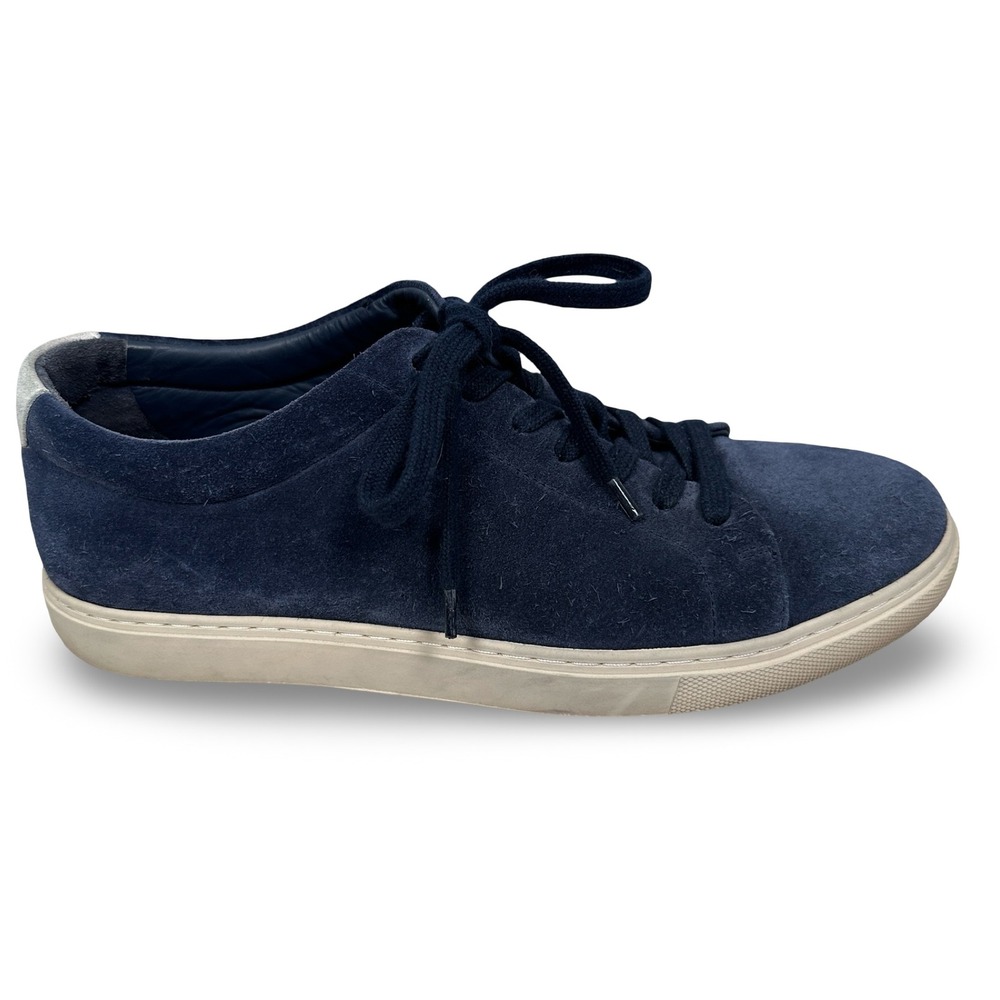 Allen Edmonds Canal Court Porter Derby Navy Blue Suede Sneakers Mens 8.5 Low